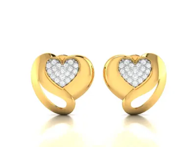 Women Pendant Earrings Set 3dm stl FBX OBJ Render Detail 3D print model