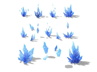 Stone Rainbow City - Crystal Combination 3D model