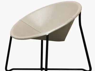 BAXTER ASKIA XXL ARMCHAIR 3D model