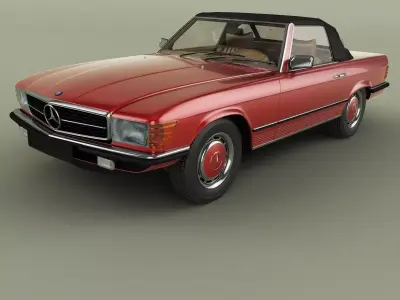 Mercedes-Benz R107 350SL 3D model