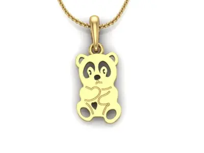 panda pendant 3D print model