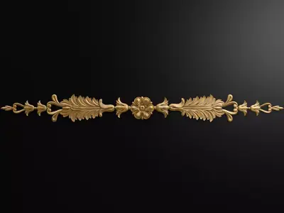 Carved decor 3D model 18