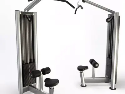 Gym Lat Pull Down 3D model