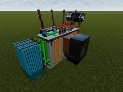 33-11 KV TRANSFORMER  3D model