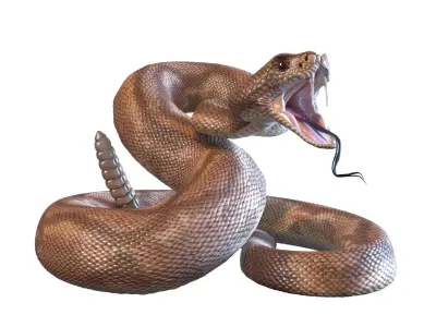 Rattlesnake snake 3D model