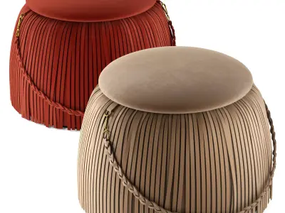 Ribbon Pouf 3D model