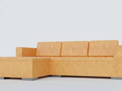 Basco Sofa Low-poly 3D model