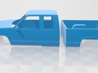 Chevrolet C1500 Extended Cab 1988 - Body Car STL Model 3D print model