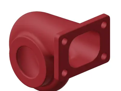 Plastic Turbine Housing Toy 3D model