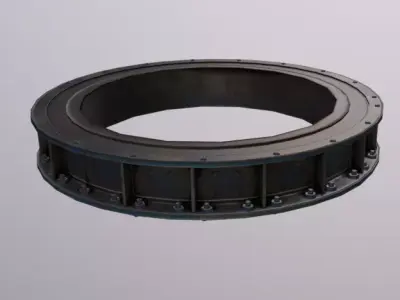 Crane Support Ring Low-poly 3D model