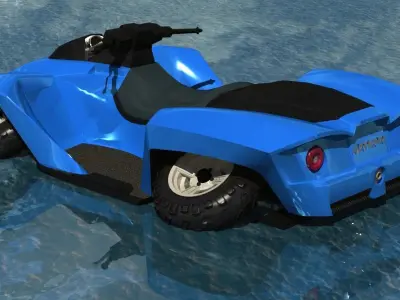 amphibian vehicle 3D model