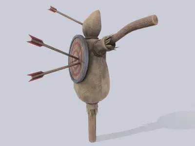 Training dummy Low-poly 3D model