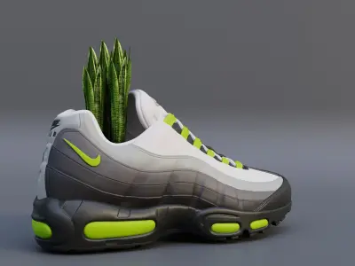 3D Printed Air Max 95 neon 3D print model