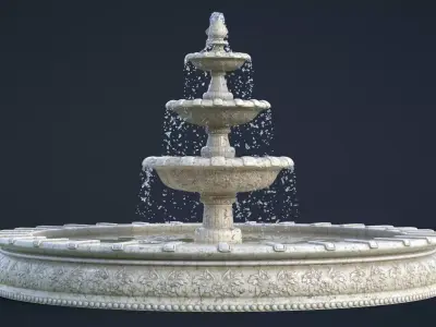Fountain 3D model get