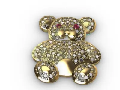 dije de oso teddy  3D model