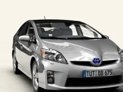 Toyota Prius 2010 low res interior 3D model