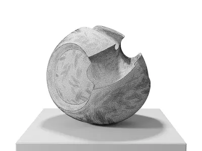 James Oughtibridge White Convex Form 3D model
