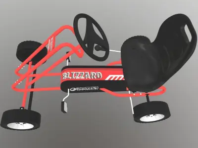Pedal Powered Car 3D model