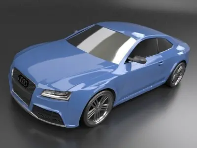Audi rs5 2011 redesigned 3D model