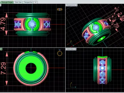 Radiant Orbit Pendant 3D print model