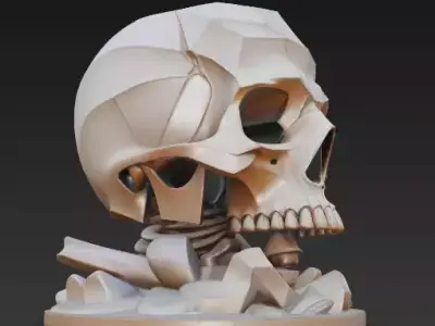 Fantasy-Realistic Skull 3D Models Collection -Busts Sculptures