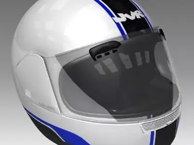 Motorcycle Helmet Textured 3D model