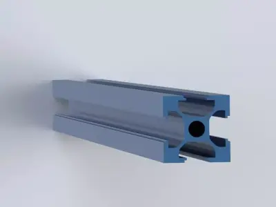 Aluminum extrusion 2020 3D model