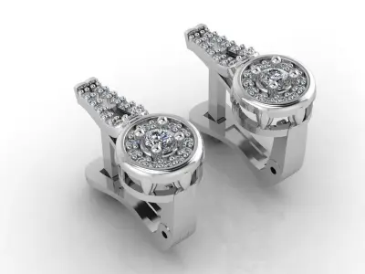 Mini Set Ring Pendant Earrings STL 3DM Womens Jewelry 3D print model