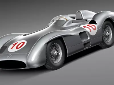Mercedes-Benz W196 Typ R 1954-1955 3D model