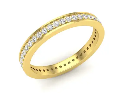 AV 482 Ladies Eternity Anniversary Stackable Ring Wedding Band 3D print model