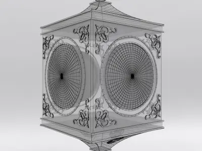 The Dragon Street Clock Tower 3D model