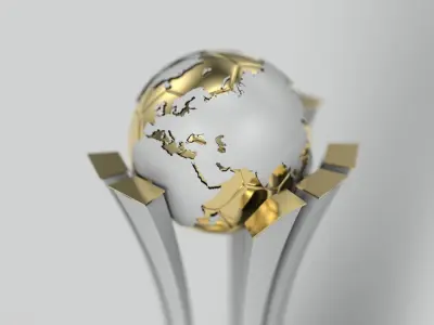 Club World Cup Trophy 3D model
