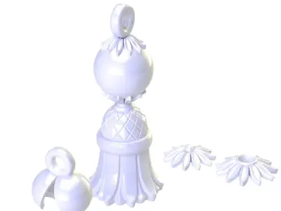 Rosary tassel 3D print model