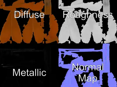 Stylized Bird Sculpture Model Pack for Ornamental Displays Low-poly 3D model