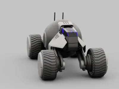 Planet Explorer Mega Truck  rigged 3D model