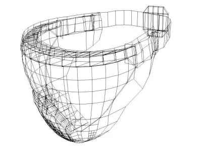 Paintball Facemask - Type 3 3D model