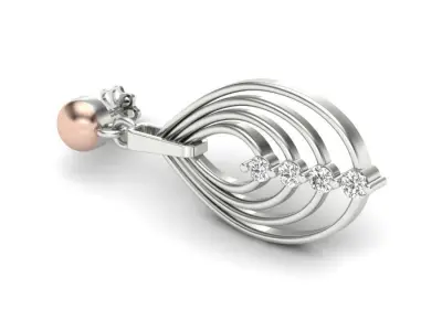 LUXURY  DIAMOND EARRINGS 3D print model 3D print model