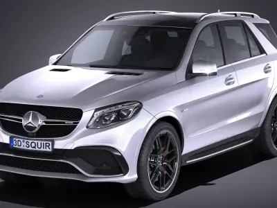 Mercedes AMG GLE63s wagon 2017  3D model