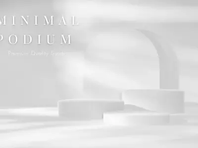 Minimal Product Podium 3D model 3D model