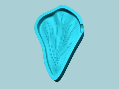 Hibiscus Flower Petal 03 - Moulding Artificial Craft 3D print model
