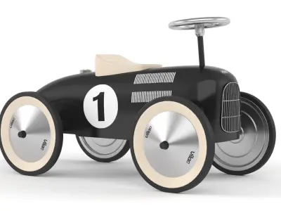 Retro Push Car 3D model