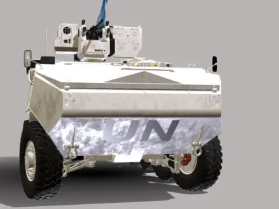 MOWAG PIRANHA III C 8X8 REMAX 4 UN Low-poly 3D model