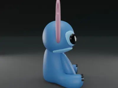 Stitch 3D model for 3D print 3D print model