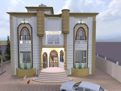 Luxury Villa Project A116 3D Model 3D model