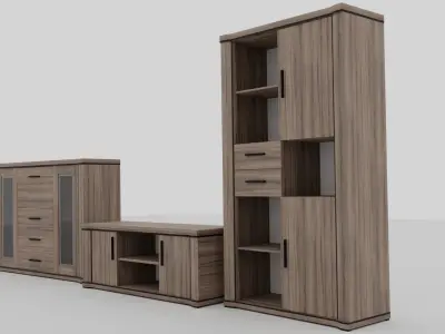 Pack  Tv cabinet - Sideboard buffet - shelve 3D model