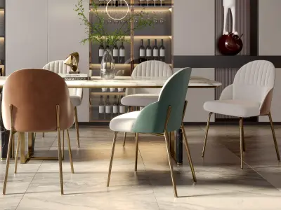 Dining Room Interior 3D model