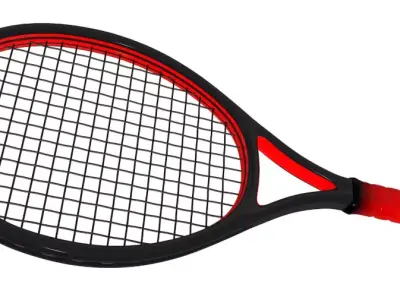 Tennis Racket 3D model 2