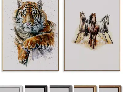 Picture Frame Set 01 3D model