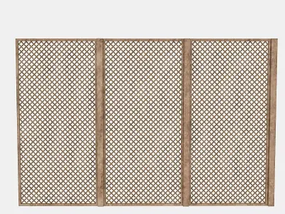 wooden separator 3D model Low-poly 3D model