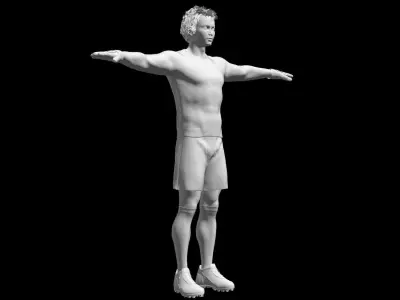 Asian Football Soccer GoalKeeper 3D model